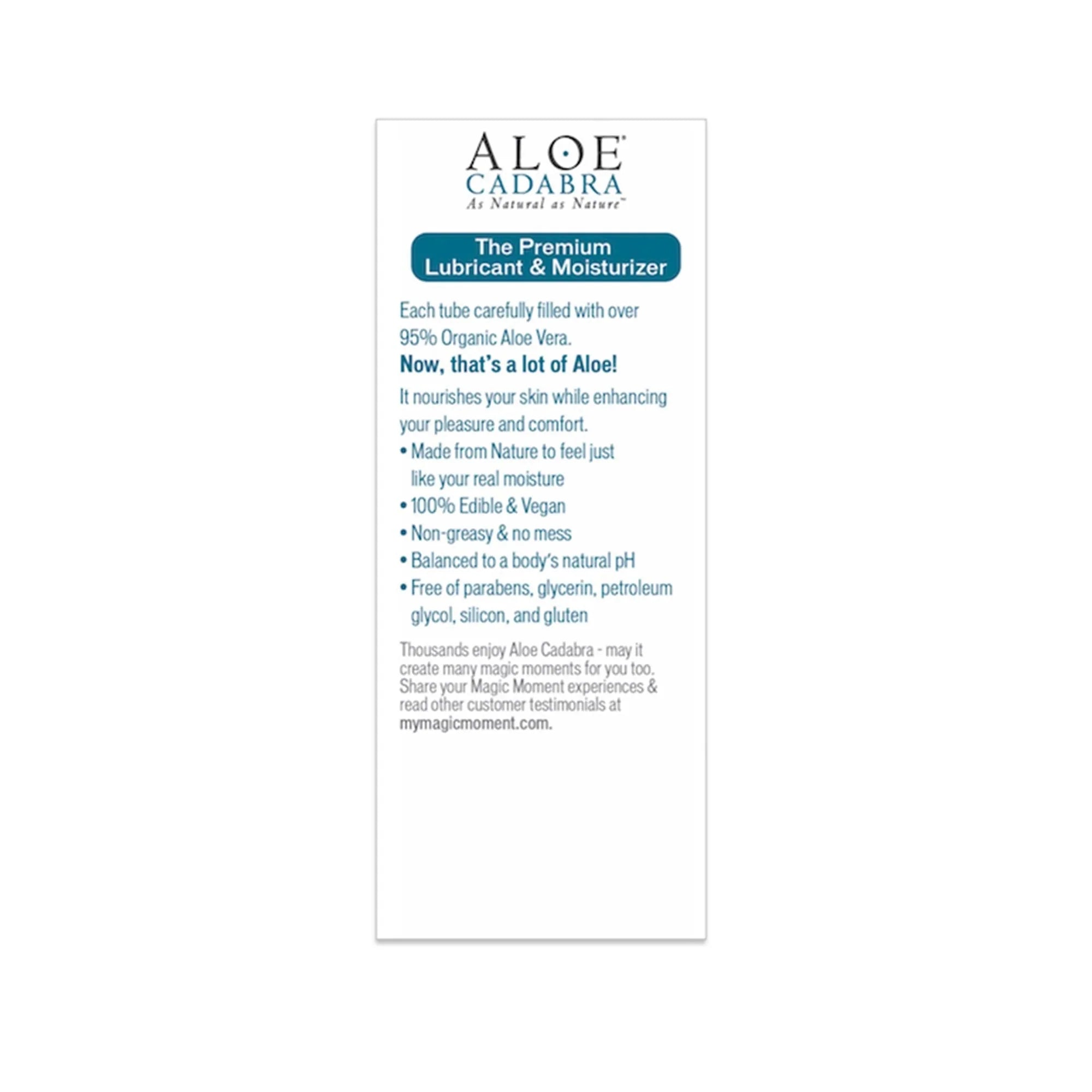 Aloe Cadabra Organic Lubricant