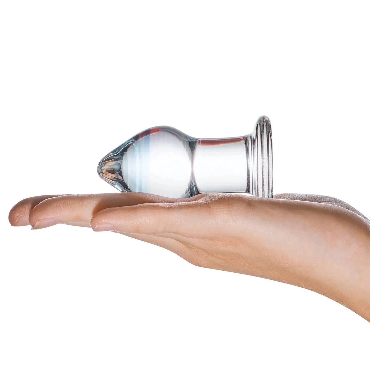 Amethyst Rain Glass Anal Butt Plug