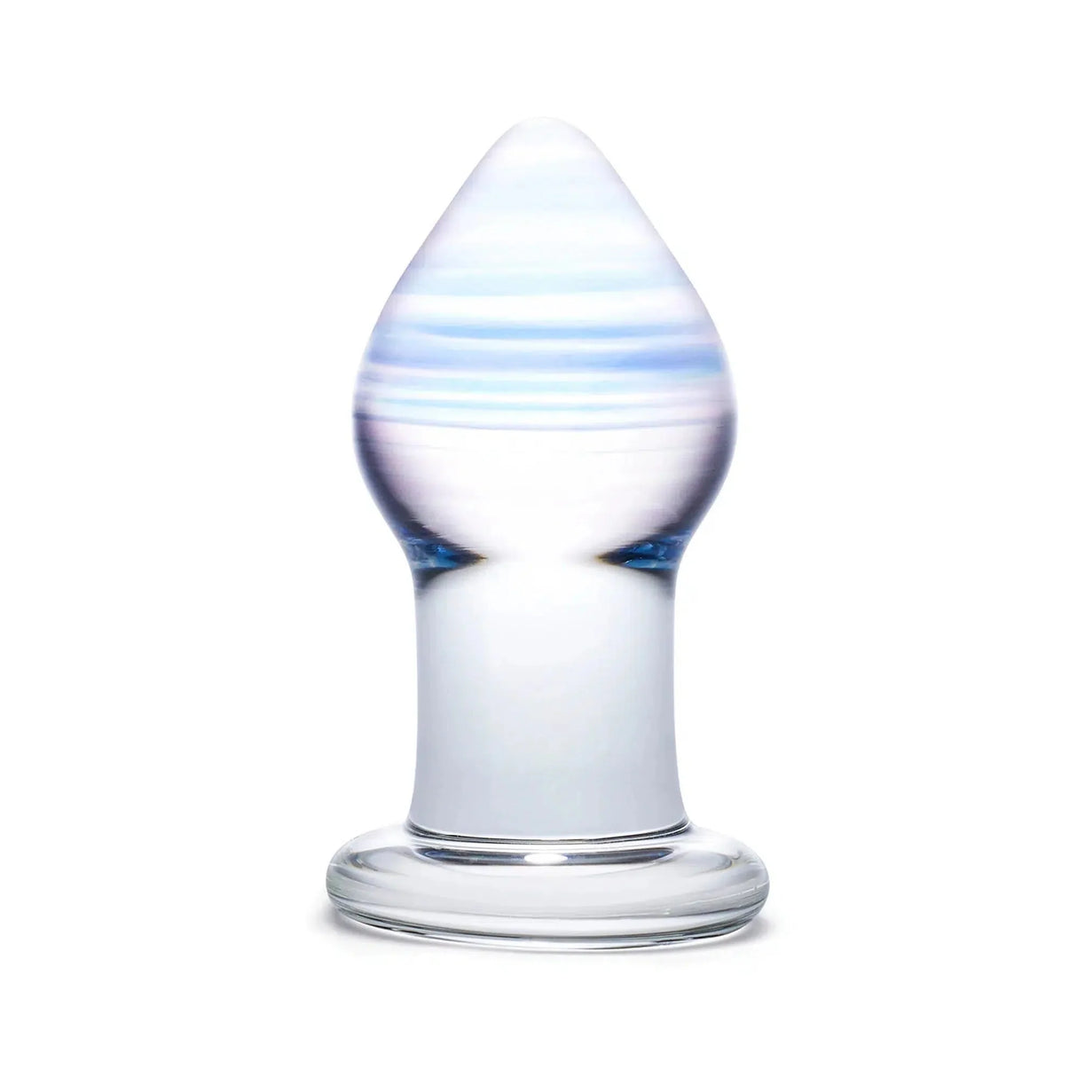 Amethyst Rain Glass Anal Butt Plug