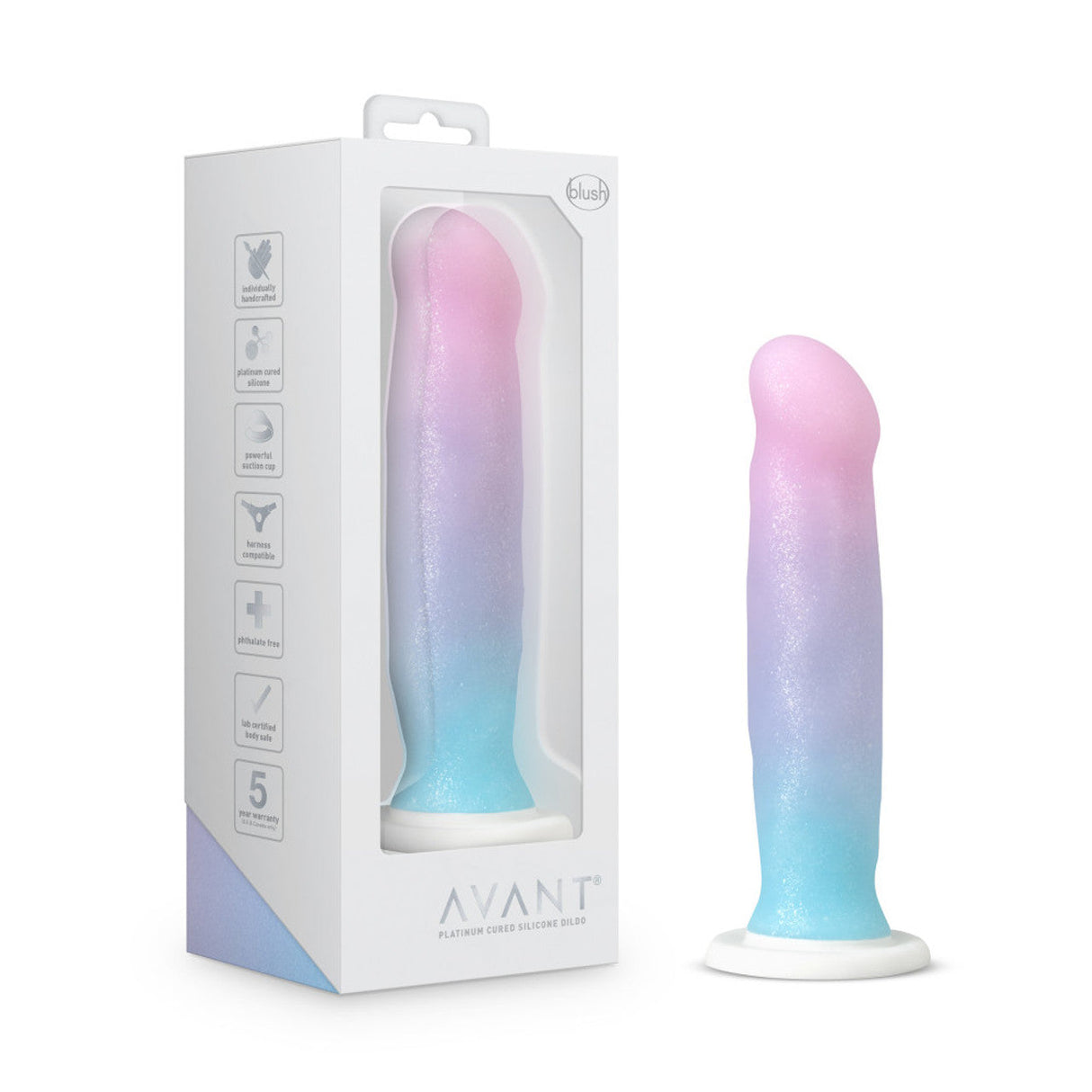 Avant D17 Lucky Silicone Suction Cup Dildo
