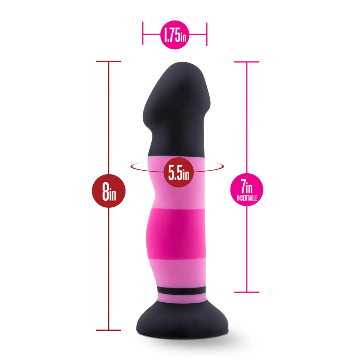 Avant D4 8 Inch Silicone Dildo