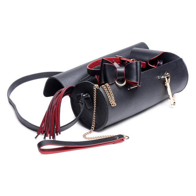 Black And Red Bow Bondage Set with Carry Case