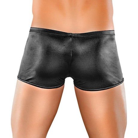 Black Smooth Satin Pouch Brief