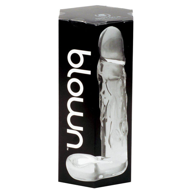 Blown Realistic Glass Dildo Toy