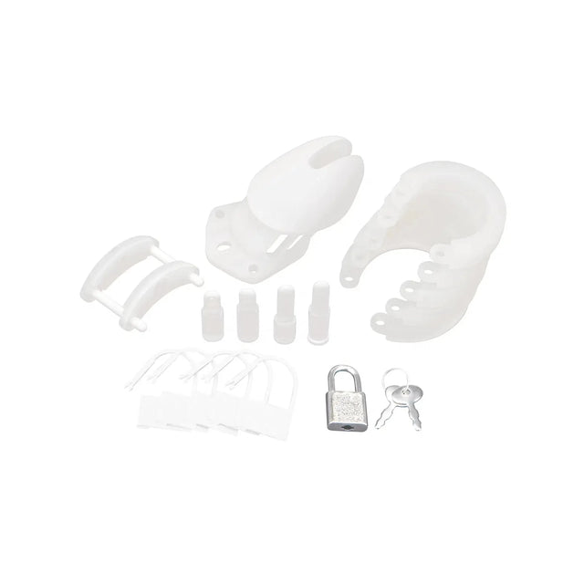 Blue Line Silicone Chastity Cage