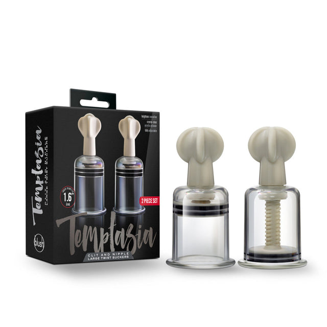 Blush 2-Pack Temptasia Clit & Nipple Large Twist Suckers