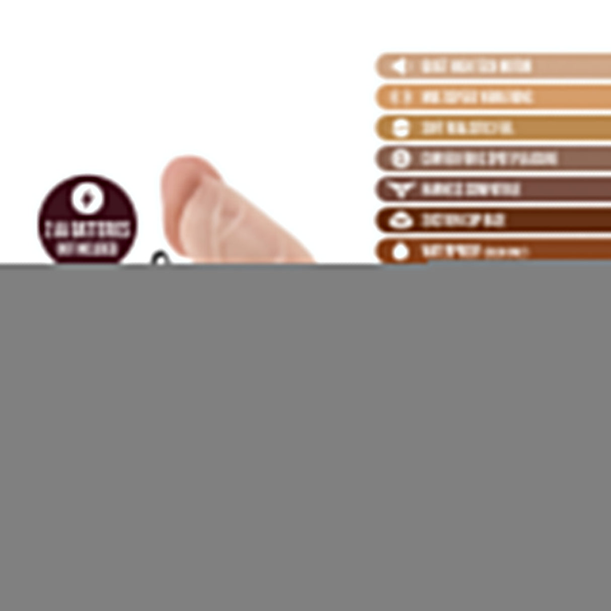 Blush Dr. Skin Vibrating Realistic Cock