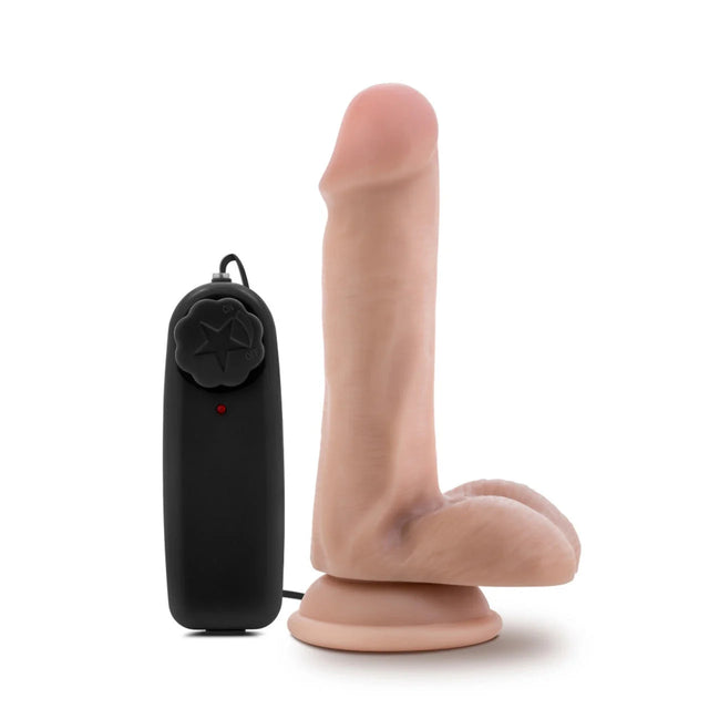 Blush Dr. Skin Vibrating Realistic Cock
