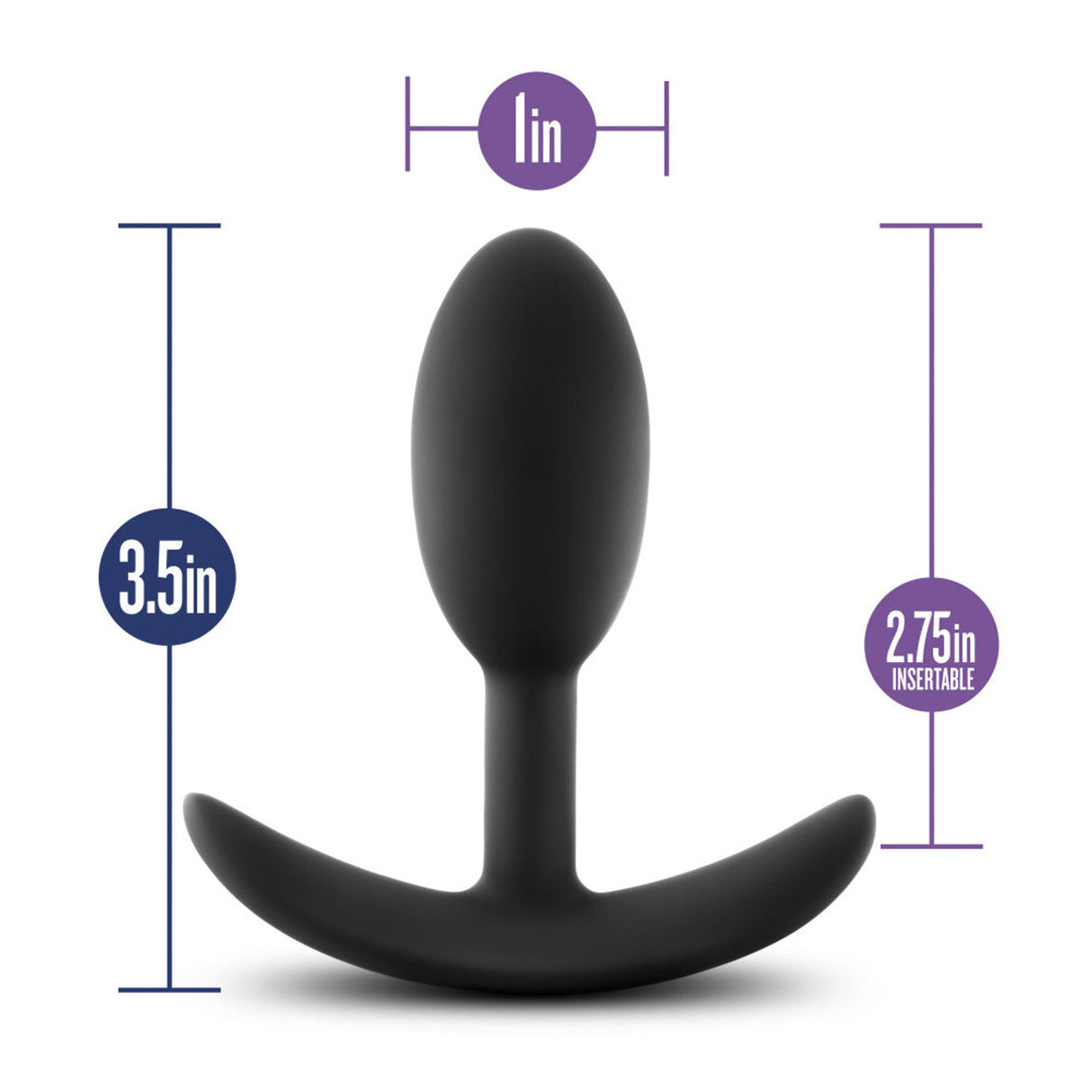 Blush Luxe Slim Vibrating Butt Plug