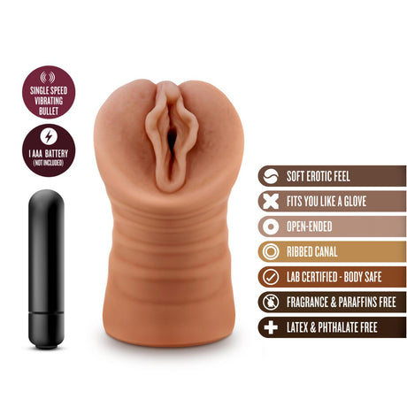 Blush M For Men Vibrating Masturbator - Sofia