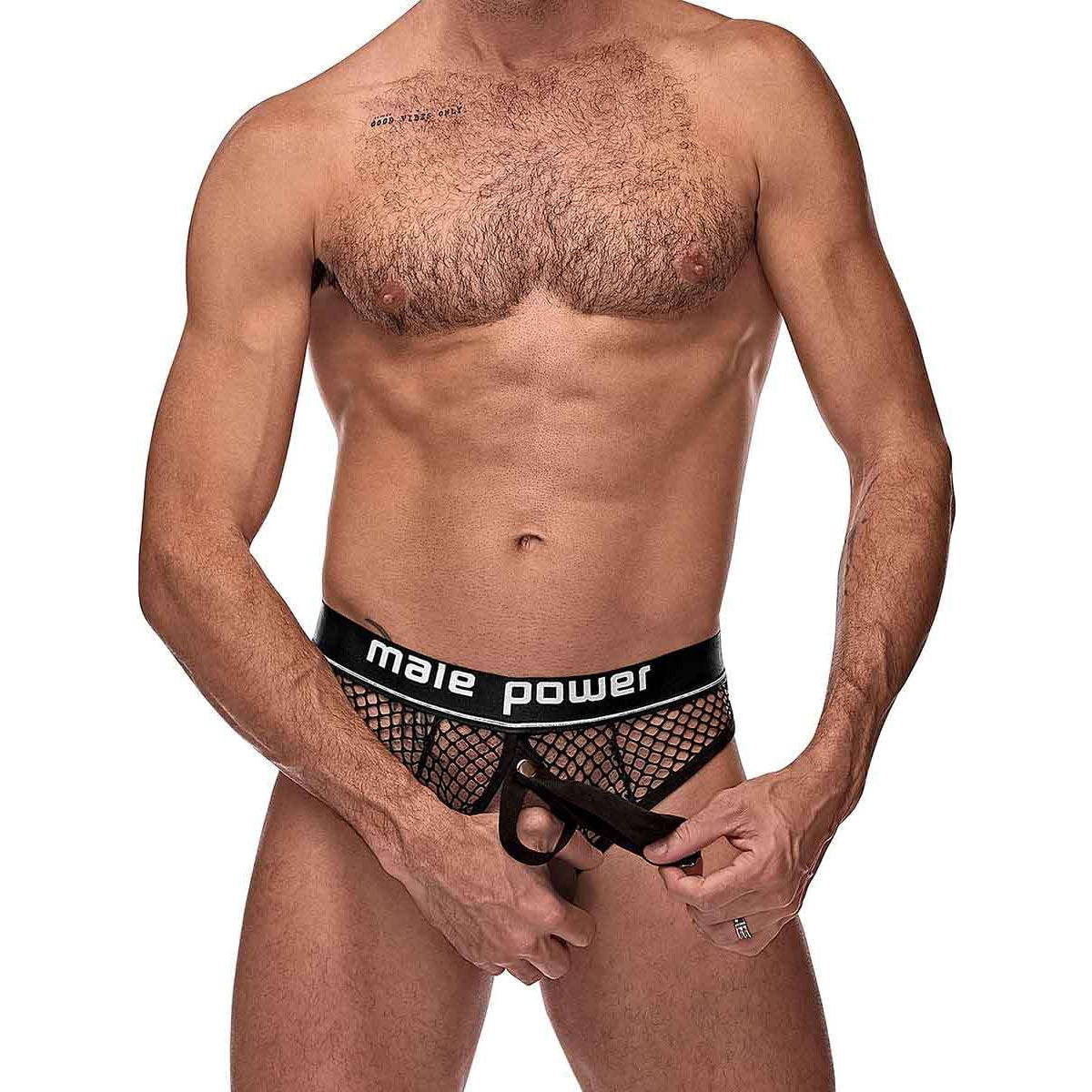 Cock Pit Net Cock Ring Thong