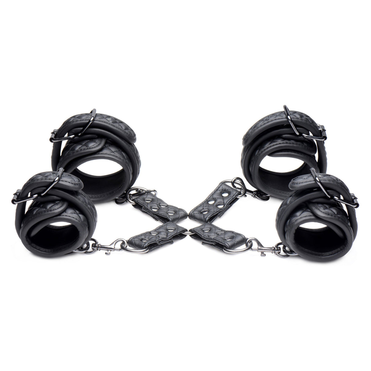 Concede Wrist and Ankle Restraint Set With Bonus Hog-Tie Adapter