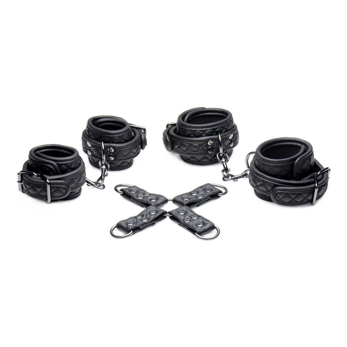 Concede Wrist and Ankle Restraint Set With Bonus Hog-Tie Adapter