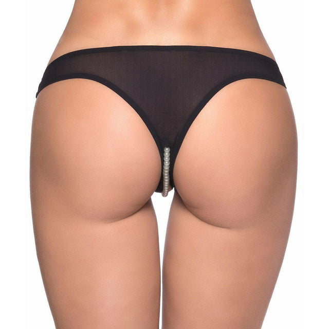 Crotchless Pearl Thong