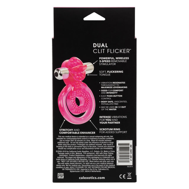 Dual Clit Flicker Cock Ring