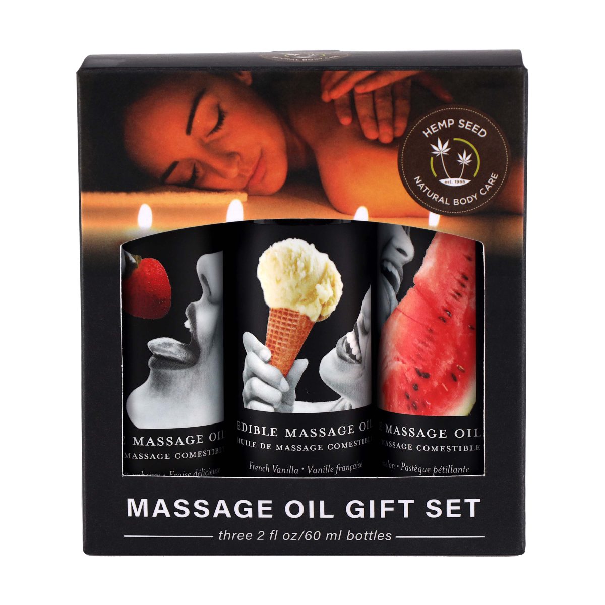 Earthly Body Edible Massage Oil Gift Set