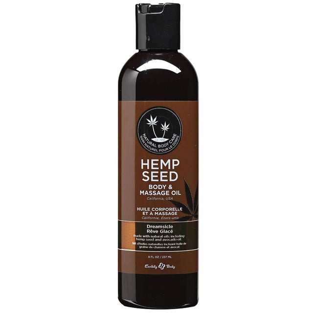 Earthly Body Hemp Seed Massage & Body Oil - 8oz