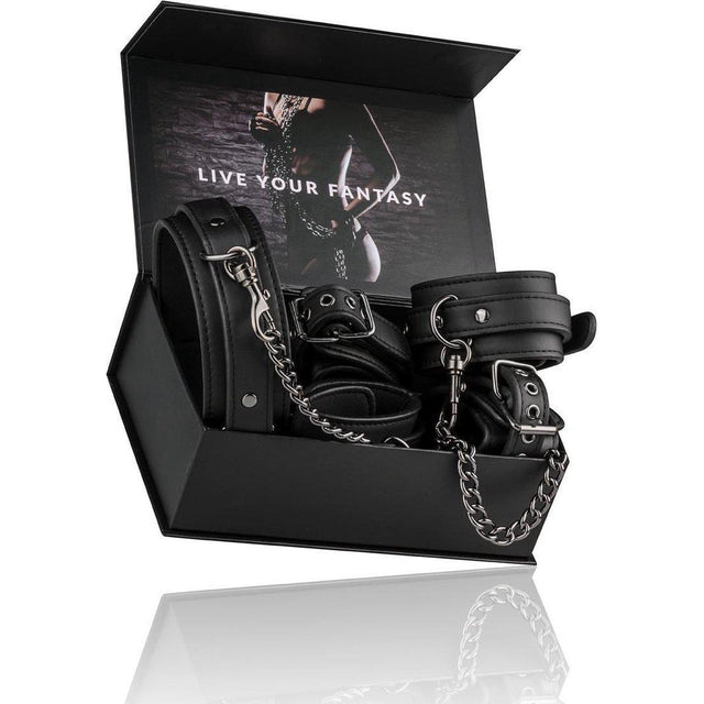 Easy Toys Fetish Set with Collar, Ankle & Wrist Cuffs