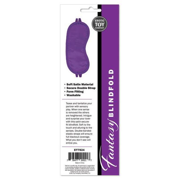 Erotic Toy Double Strap Satin Blindfold
