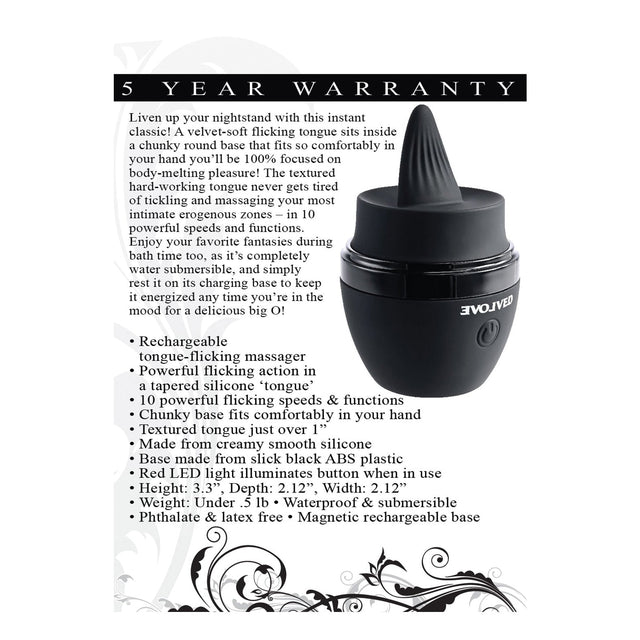 Evolved Tongue Tied Flicking Massager