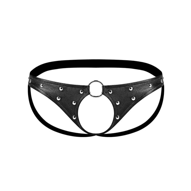 Fetish Cyclops Nylon Spandex Pouchless Jock Strap