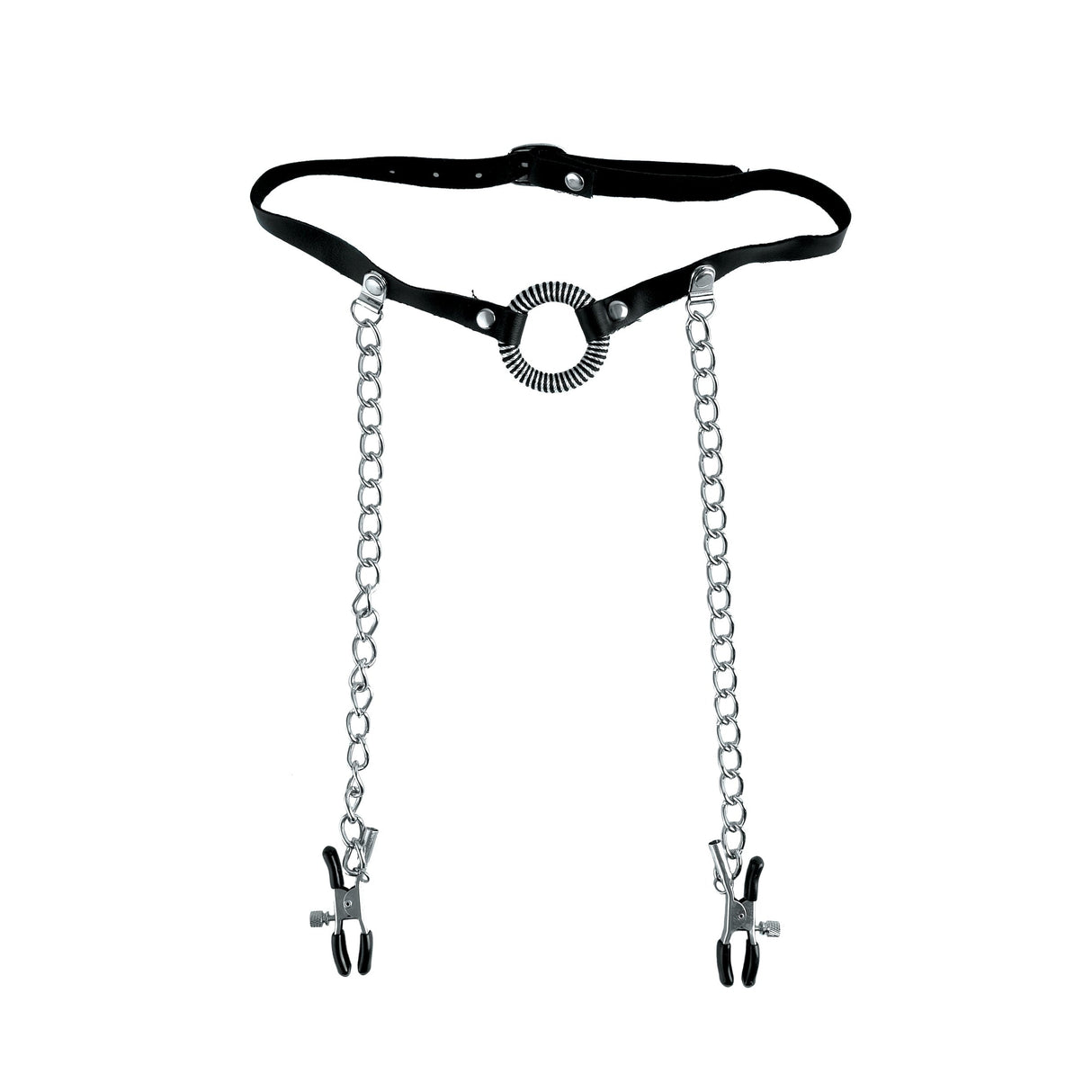 Fetish Fantasy O-ring Gag & Nipple Clamps