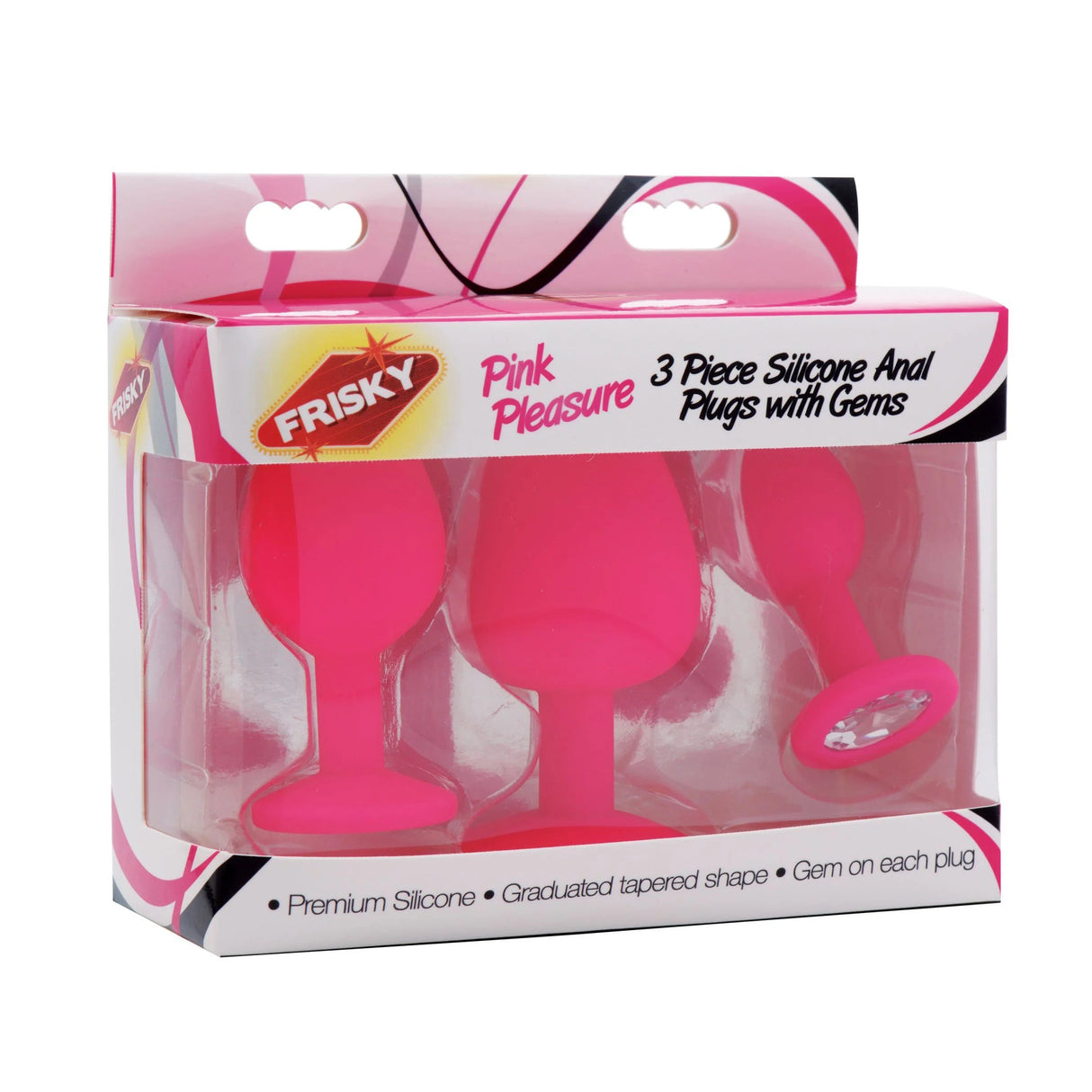 Frisky Pleasure 3pc Sexy Butt Plug Set