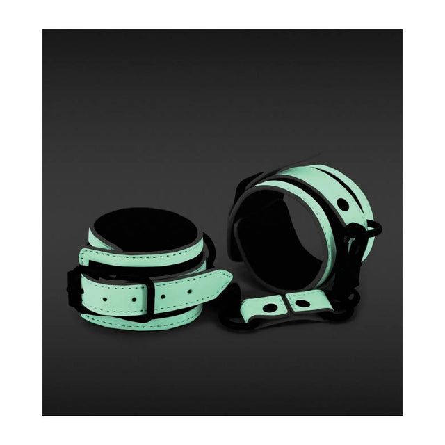 GLO Glow In The Dark Bondage Wrist Cuffs