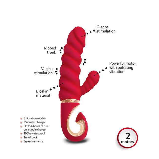 Gcandy MINI Rabbit Vibrator with Twisted Shaft