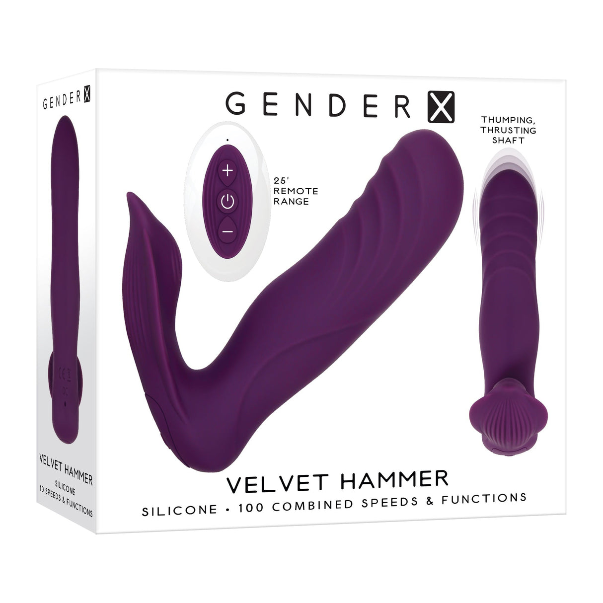Gender X Velvet Hammer Thrusting Wearable Vibe