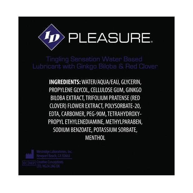 ID Pleasure Waterbased Tingling Lubricant
