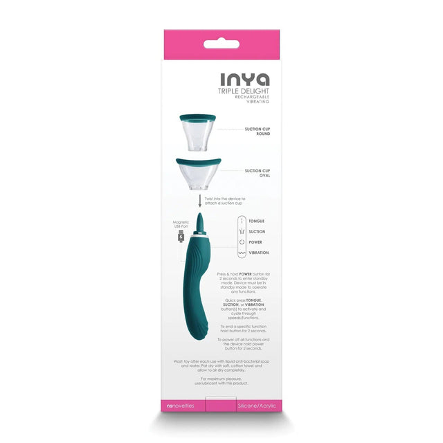 Inya Triple Delight Licking Suction Vibe