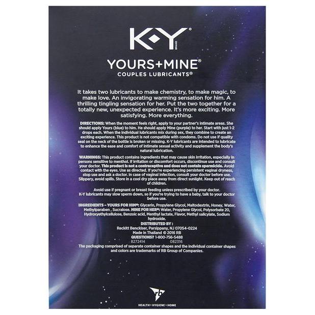 K-Y Yours & Mine Couples Lubricants