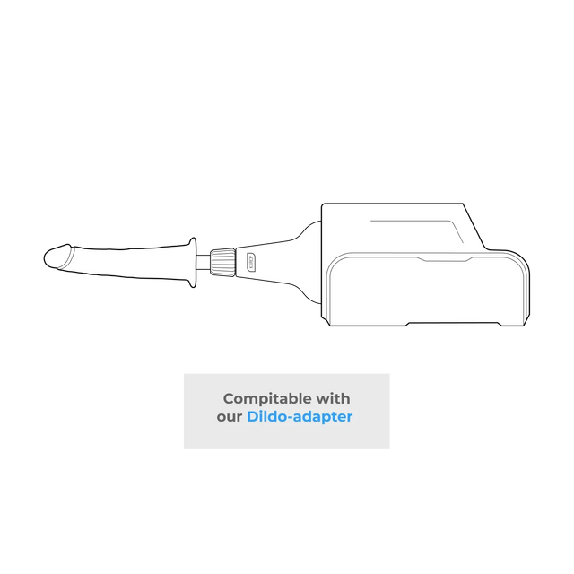 KIIROO Keon Black Vac-U-Lock Dildo