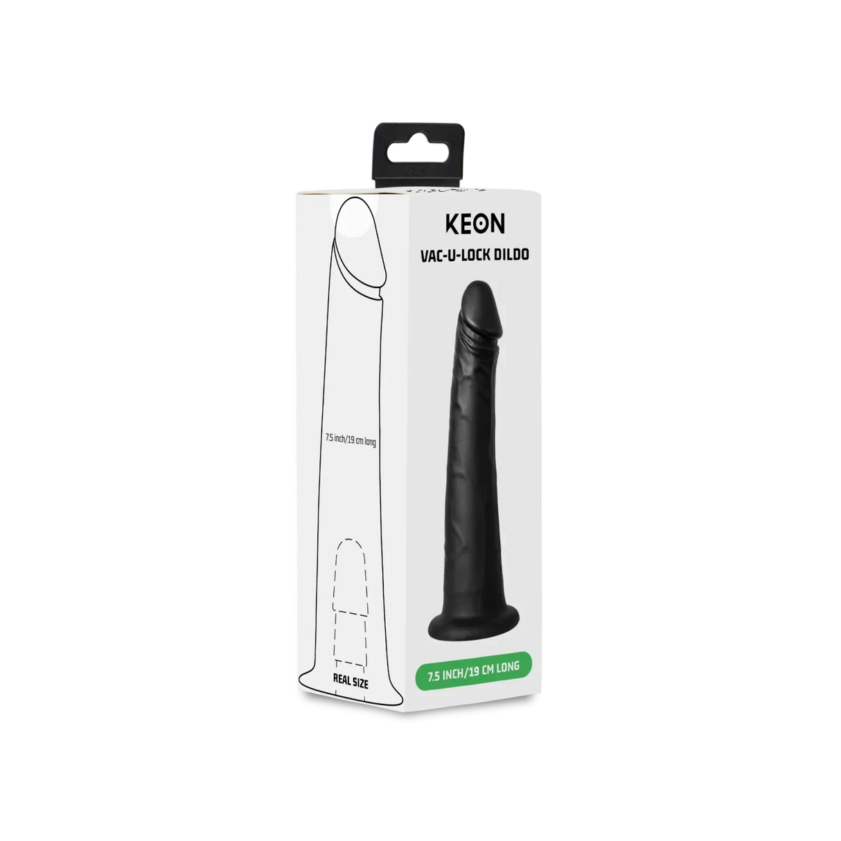 KIIROO Keon Black Vac-U-Lock Dildo