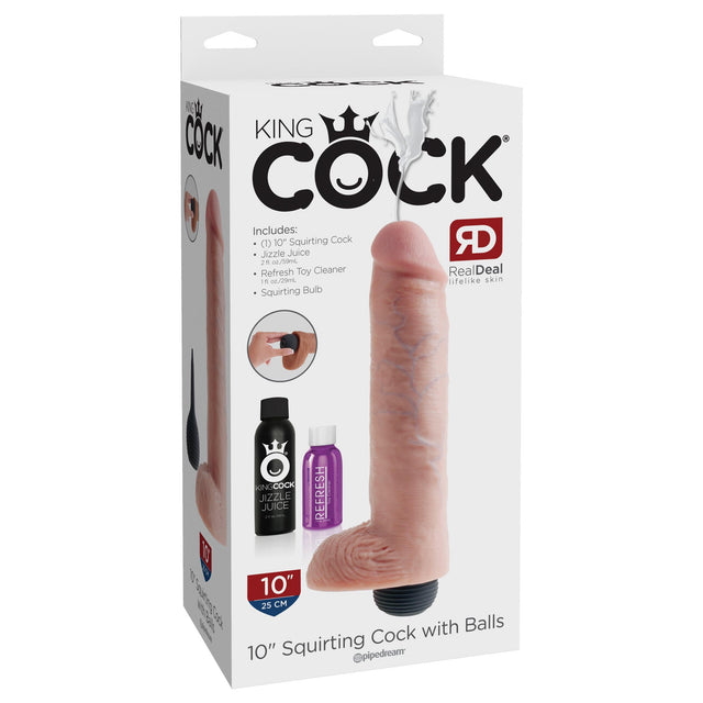 King Cock 10 Inch Big Ejaculating Dildo