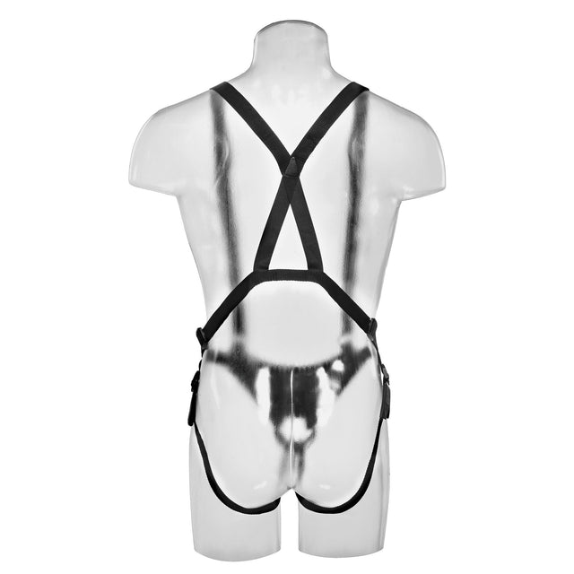 King Cock 10 Inch Hollow Strap-On Suspender System