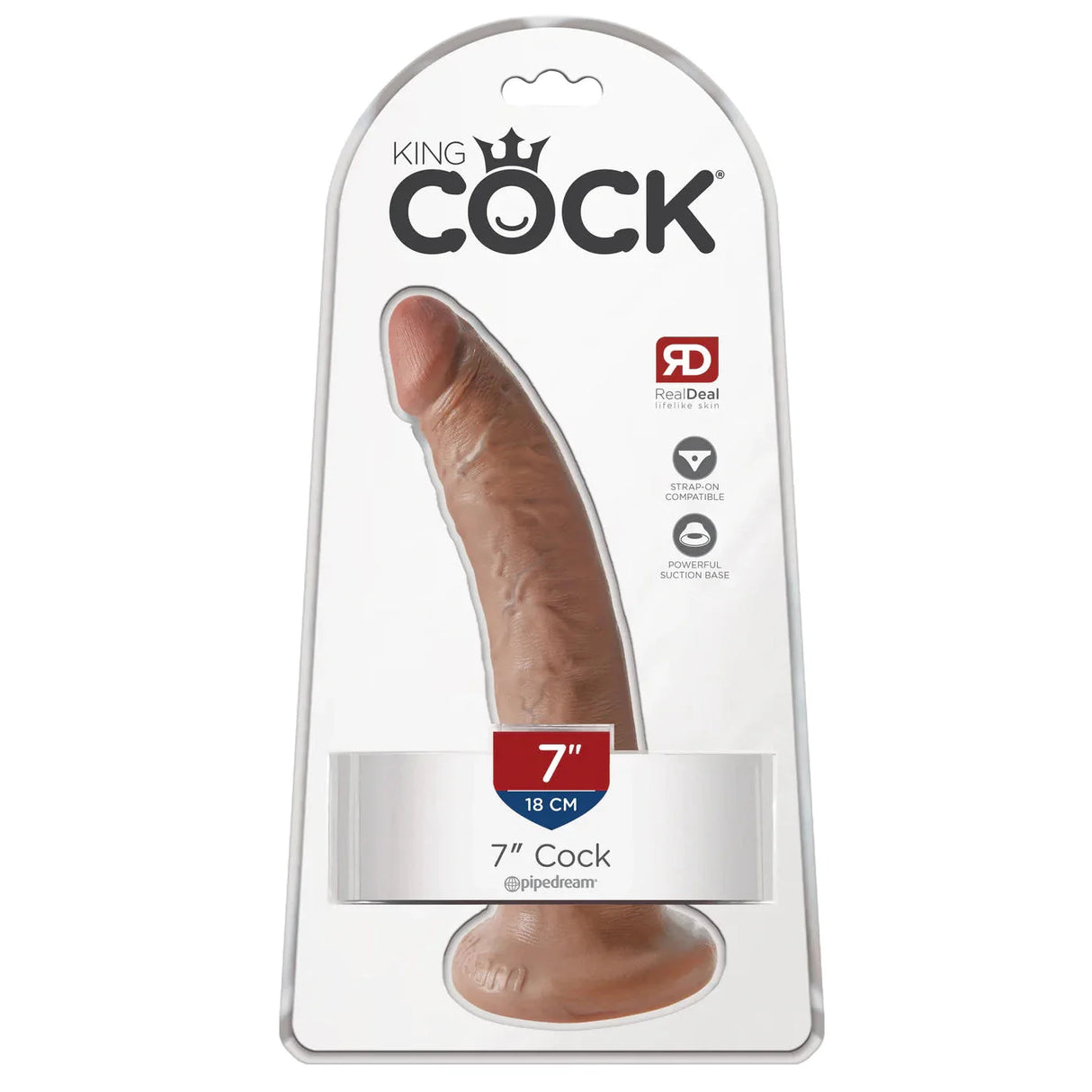 King Cock 7 Inch Realistic Feel Dildo