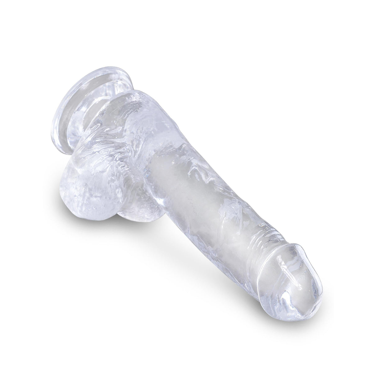 King Cock Clear Dildo with Balls