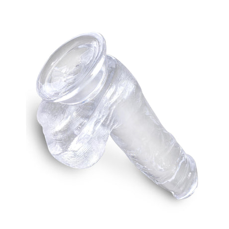 King Cock Clear Dildo with Balls