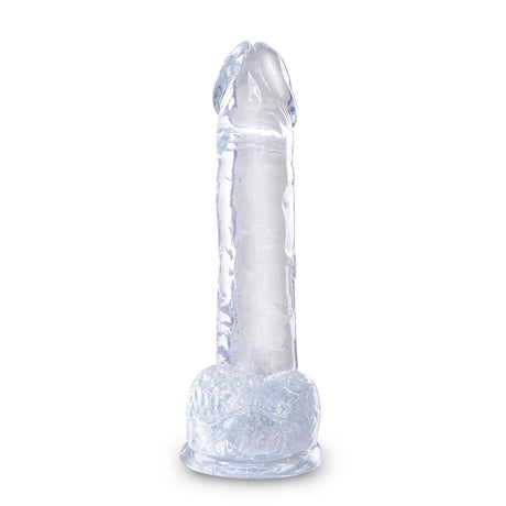 King Cock Clear Dildo with Balls
