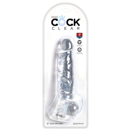 King Cock Clear Dildo with Balls