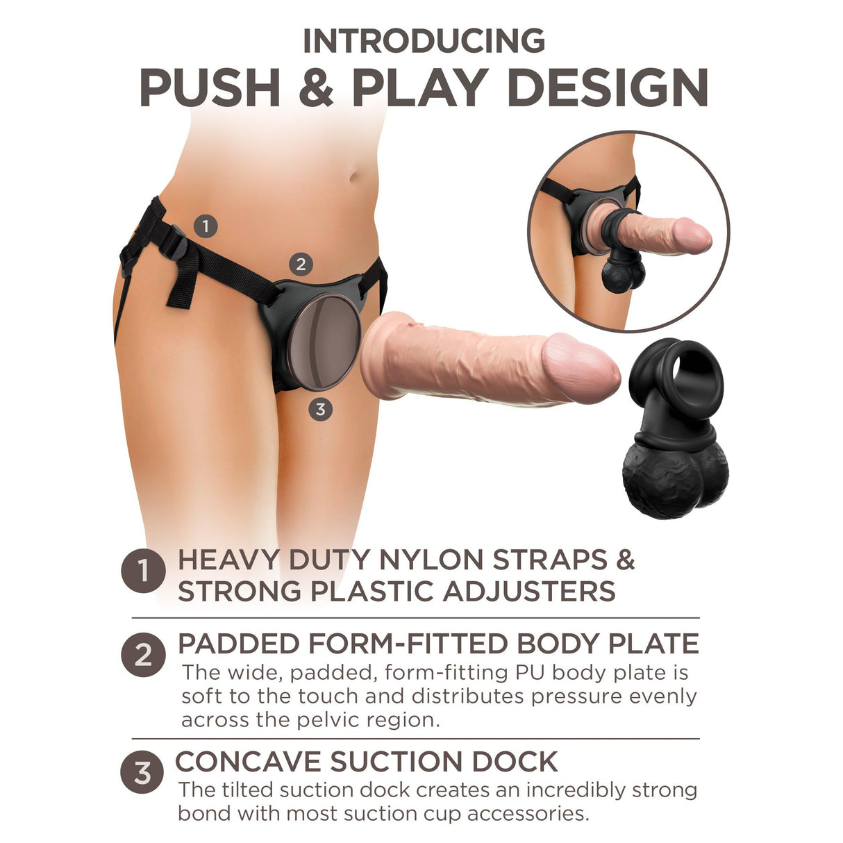 King Cock Deluxe Silicone Body Dock Kit