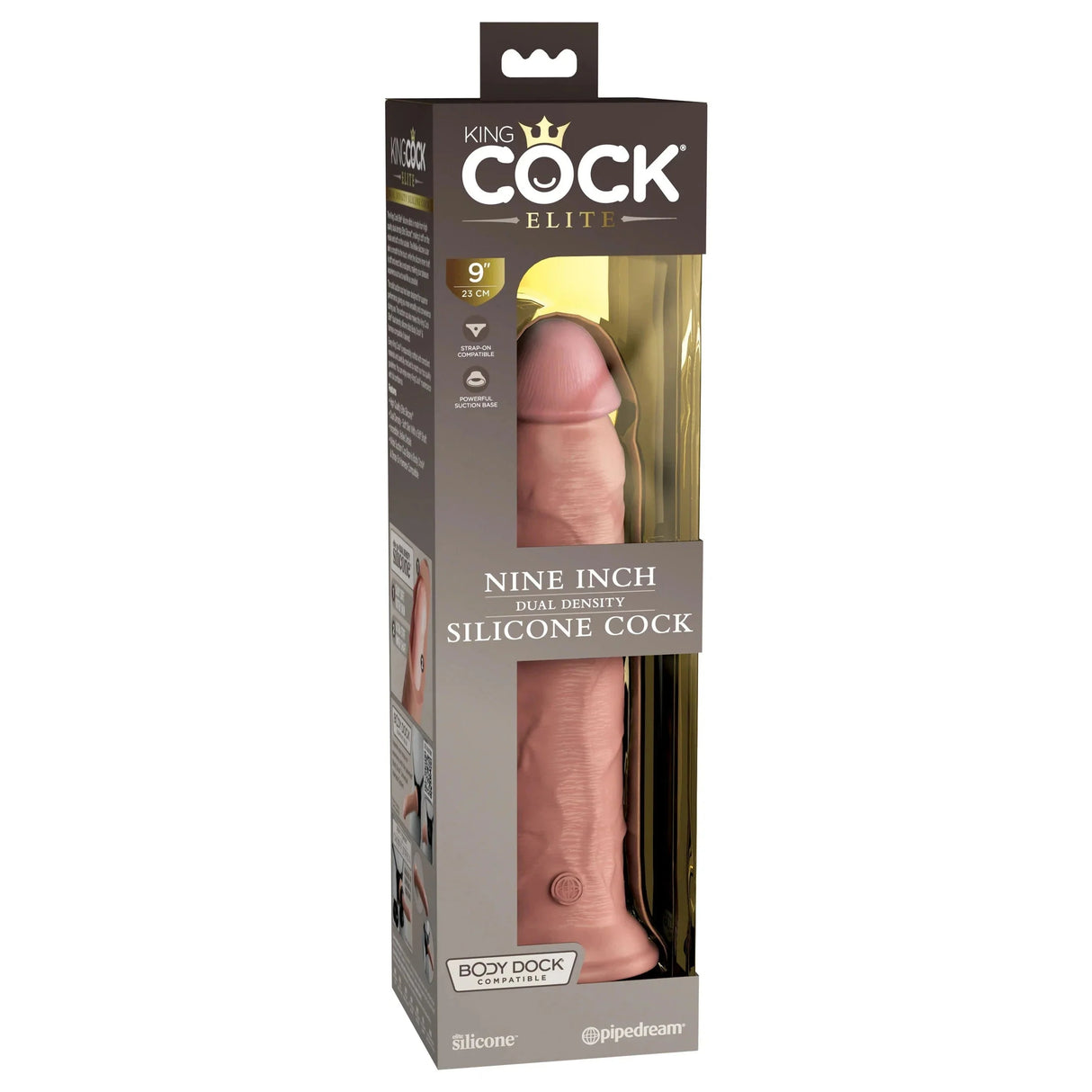 King Cock Elite 9 Inch Silicone Dual Density Dildo