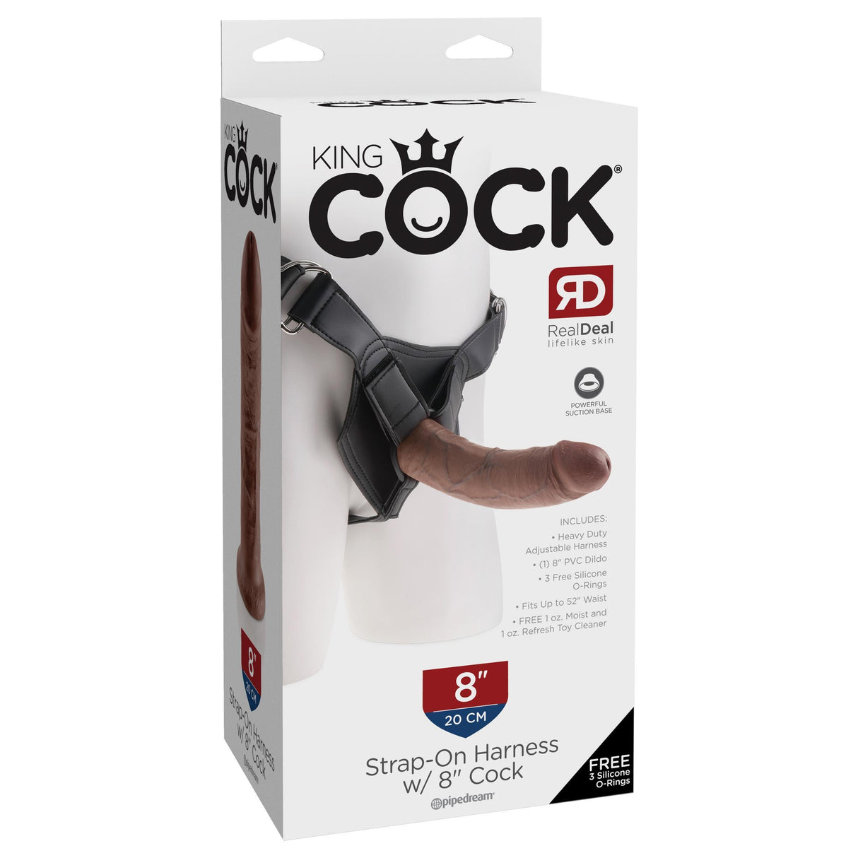 King Cock Strap-On Harness with 8 Inch Dildo