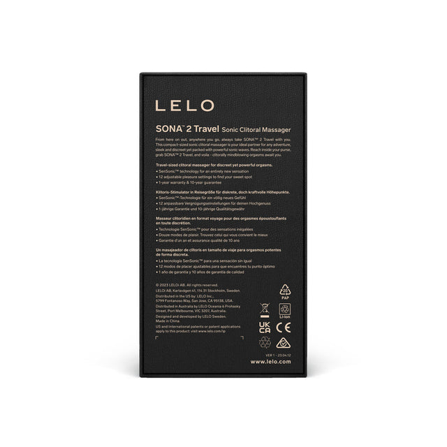 LELO SONA 2 Travel Sonic Clitoral Massager