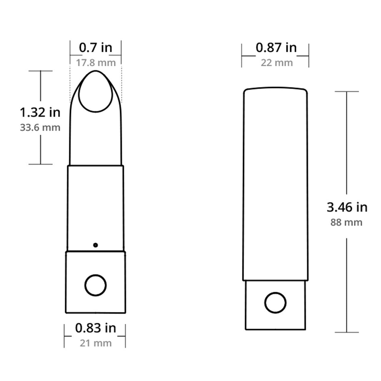 Lovense Exomoon Mini Lipstick Vibrator