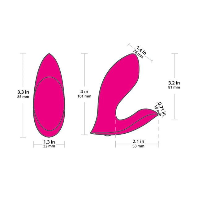 Lovense Flexer Insertable Dual Panty Vibrator