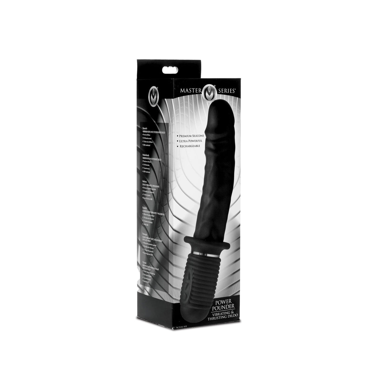 Master Series Power Pounder Vibrating & Thrusting Dildo