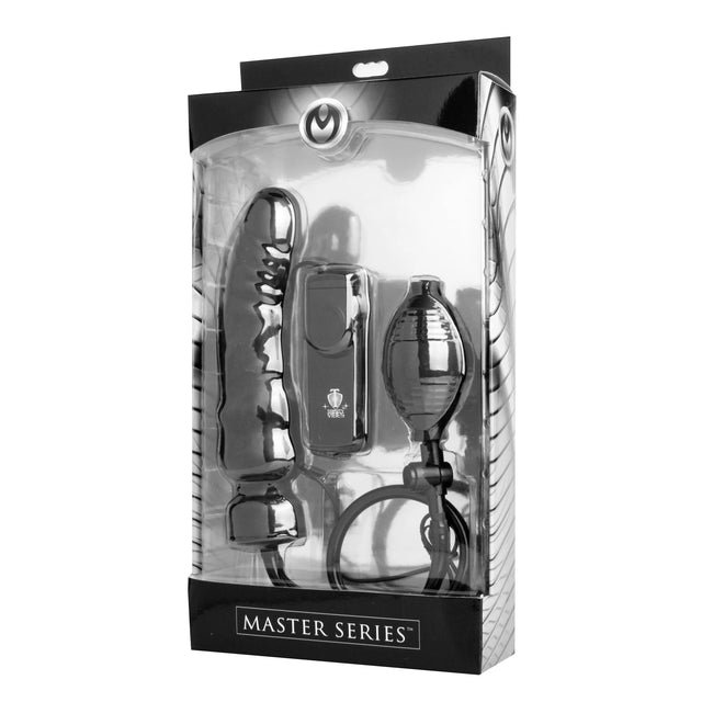 Master Series Ravage Vibrating Inflatable Penis